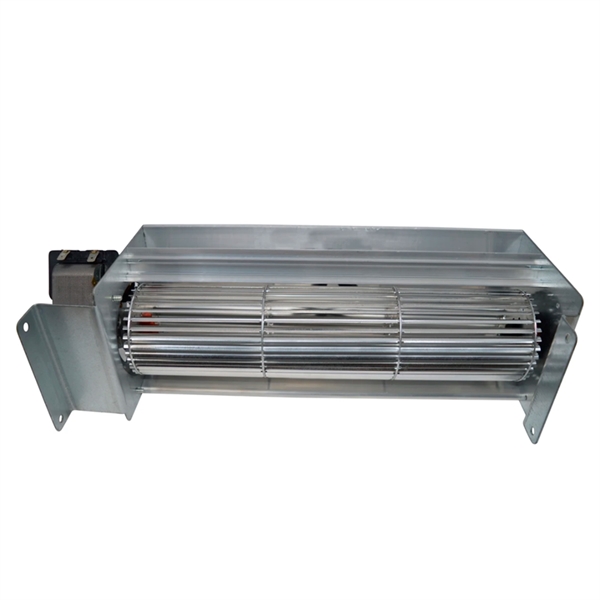 Warmluftgebläse / Tangentialventilator für Pelletofen - Länge 33 cm Durchmesser 8 cm